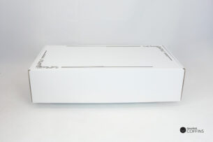 EXLarge White Printed Pet coffin