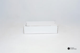 Medium White Pet coffin