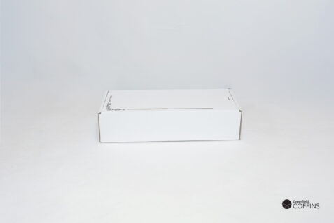 Medium White Pet coffin